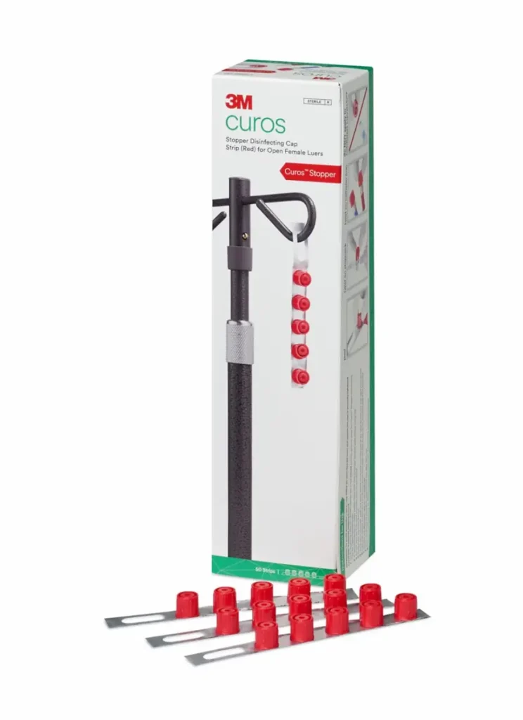 Tapa Desinfectant para Luer Hembra Abierta 3M™ Curos™ Stopper, CSA5-250, 250 Tapas/Caja