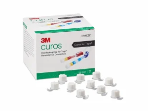 Tapa Desinfectante 3M Curos para Conectores de Hemodiálisis Tego CTG1-270, 270/Package, 8 Packages/Caja