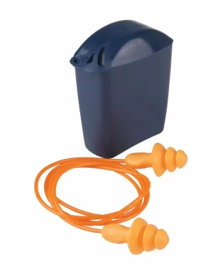 Tapón Auditivo Reutilizable con Cordón 3M 1271, Caja, SNR 25 dB