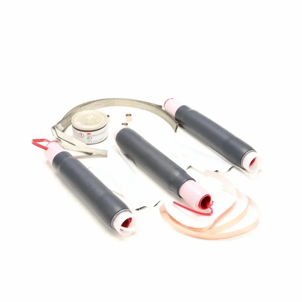 Terminación Contraíble en Frío 3M™ QT-III 7620-T-95, Uso Interior, 5-8.7 kV, D.E. 8.1-15.0 mm, 8 – 4 AWG, 3/Kit