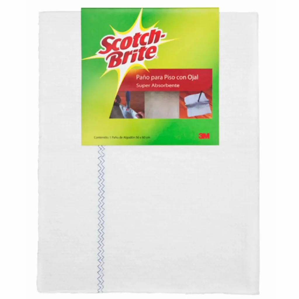 Trapero de Algodón Simple con Ojal Scotch-Brite®