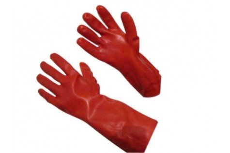 GUANTE PVC ROJO