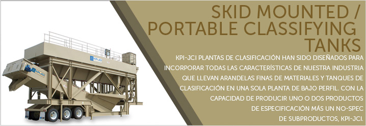Skid Mounted / Portable Classifying Tanks