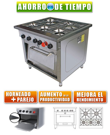 Cocina Industrial 5 Platos