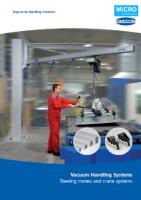 Vacuum Handling Systems: Slewing Cranes And Crane Systems