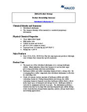 Product Stewardship Summary: Substituted Alkylamine #2