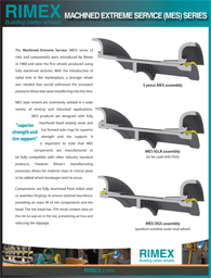 Machined Extreme Service (MES) Series