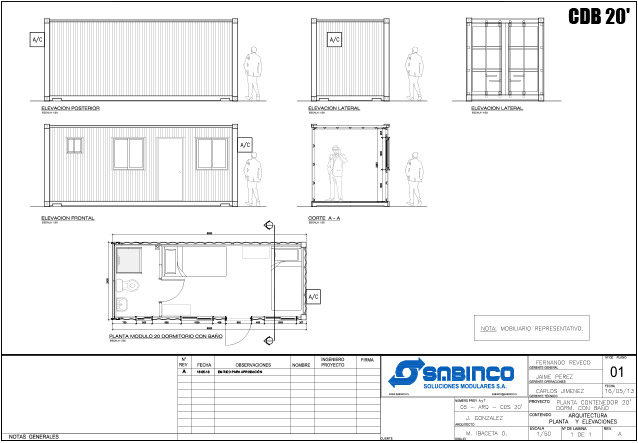 Contenedor Dormitorio Baño 20