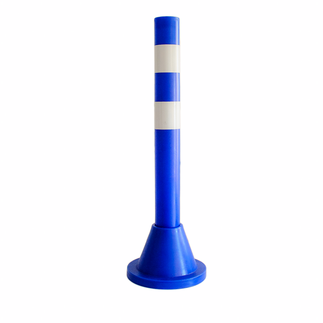 Hito-Tubular-Base-Redonda-Azul