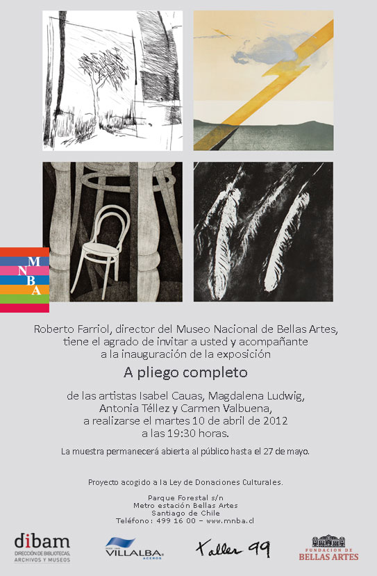 Aporte A La Exposición De Grabados “A Pliego Completo” Del Taller 99