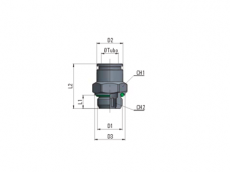 CONECTOR RECTO MACHO