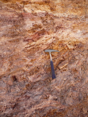 Close-up Leached Capping With Limonites