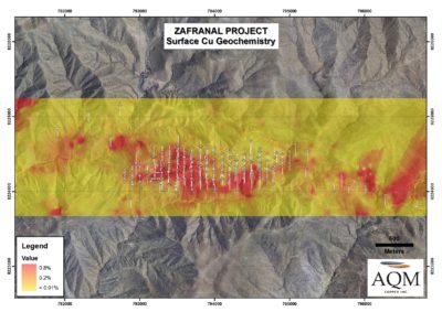 Zafranal Surface Cu Geochemistry