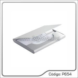 P654 TARJETERO DE ALUMINIO