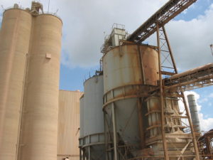 Cement-plant-silos