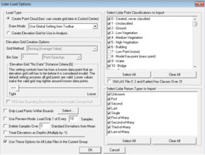 Lidar Load Options