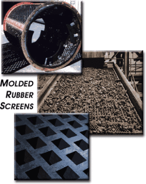 Molded Rubber Screen Panels