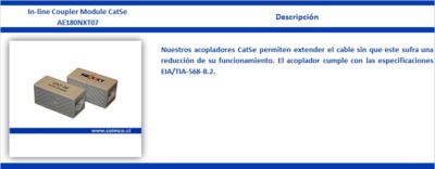 In-line Coupler Module Cat5e