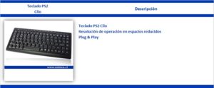 Teclado PS2 Clio Grande