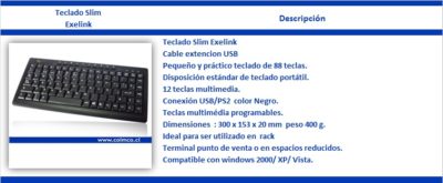 Teclado Slim Exelink Grande