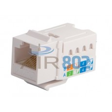 RJ45 Keystone Blanco Cat6