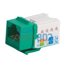 RJ45 Keystone Verde Cat5e