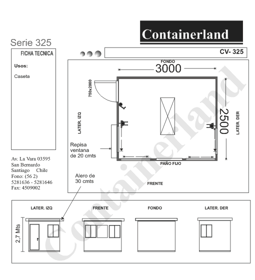 Contenedores Serie 325