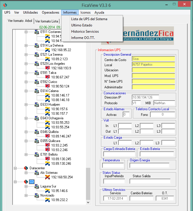 FicaView UPS Monitor