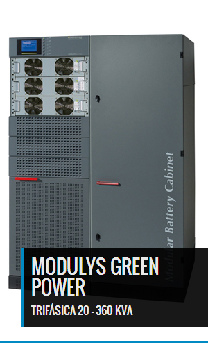 MODULYS GREEN POWER De 20 A 360 KVA Solución SAI Modular Y Escalable Para Los últimos Centros De Datos Virtuales